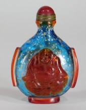 CHINESE PEKING GLASS BUDDHA SN