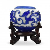 CHINESE PEKING GLASS WATERPOT