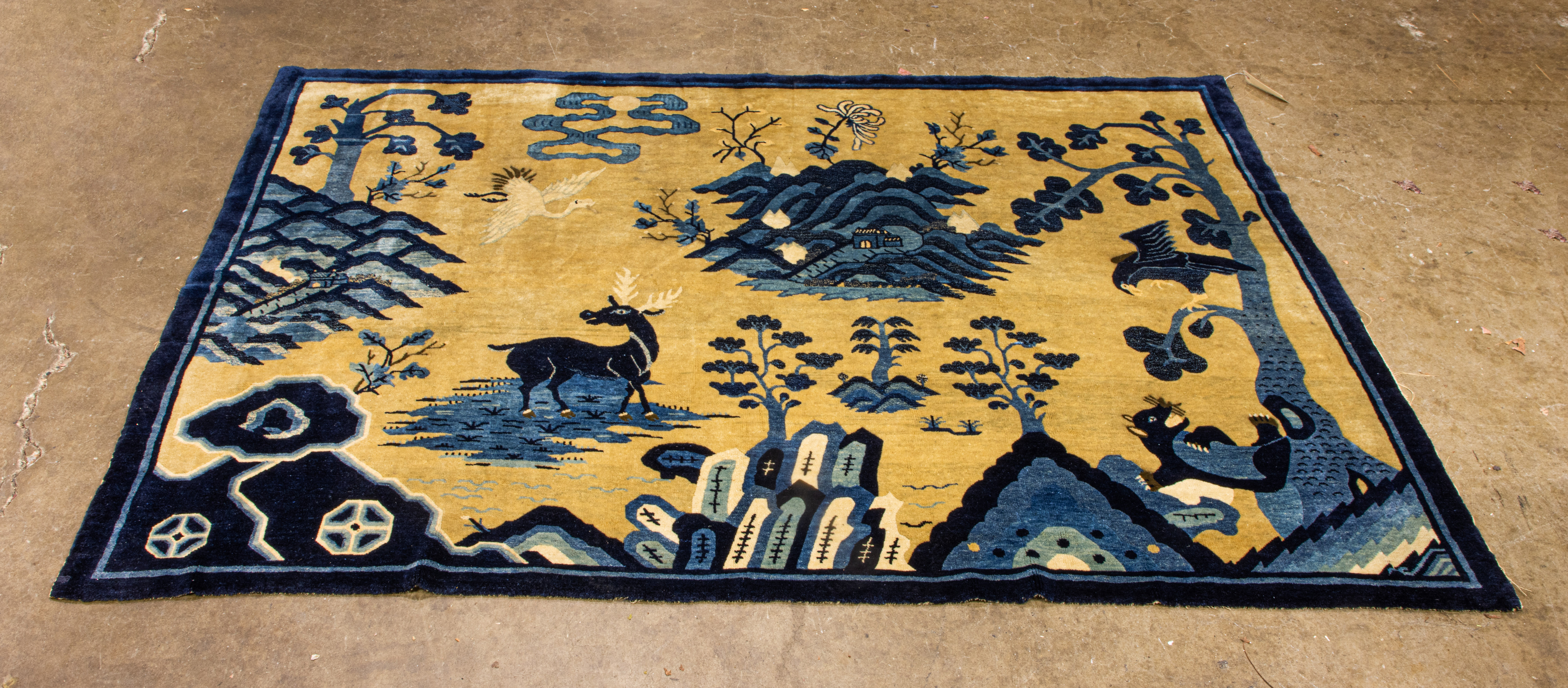 CHINESE PEKING LANDSCAPE WOOL
