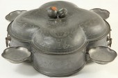 Chinese Pewter Sweetmeat Dishc