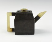CHINESE PEWTER TEAPOT W/ ZISHA