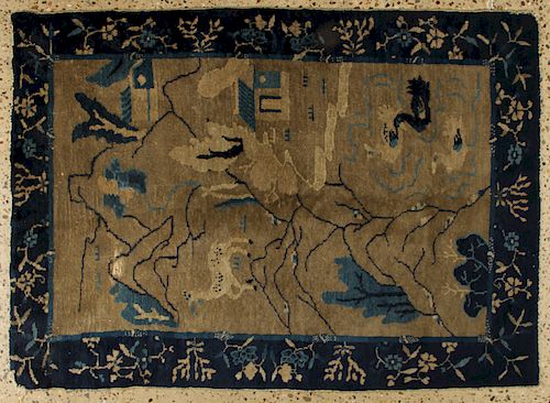 CHINESE PICTORIAL RUGChinese