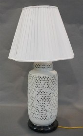 CHINESE PIERCED BLANC DE CHINE