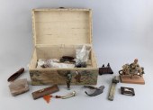 CHINESE PIGSKIN BOX CONTAINING