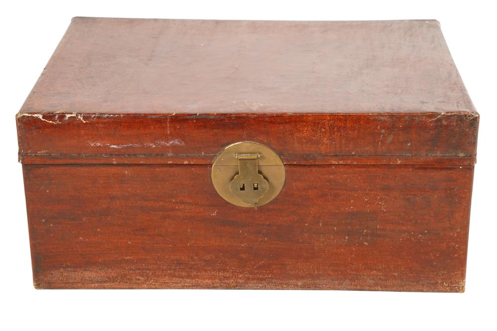 CHINESE PIGSKIN-COVERED TRUNKwith