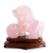 CHINESE PINK JADE CARVED SCULP