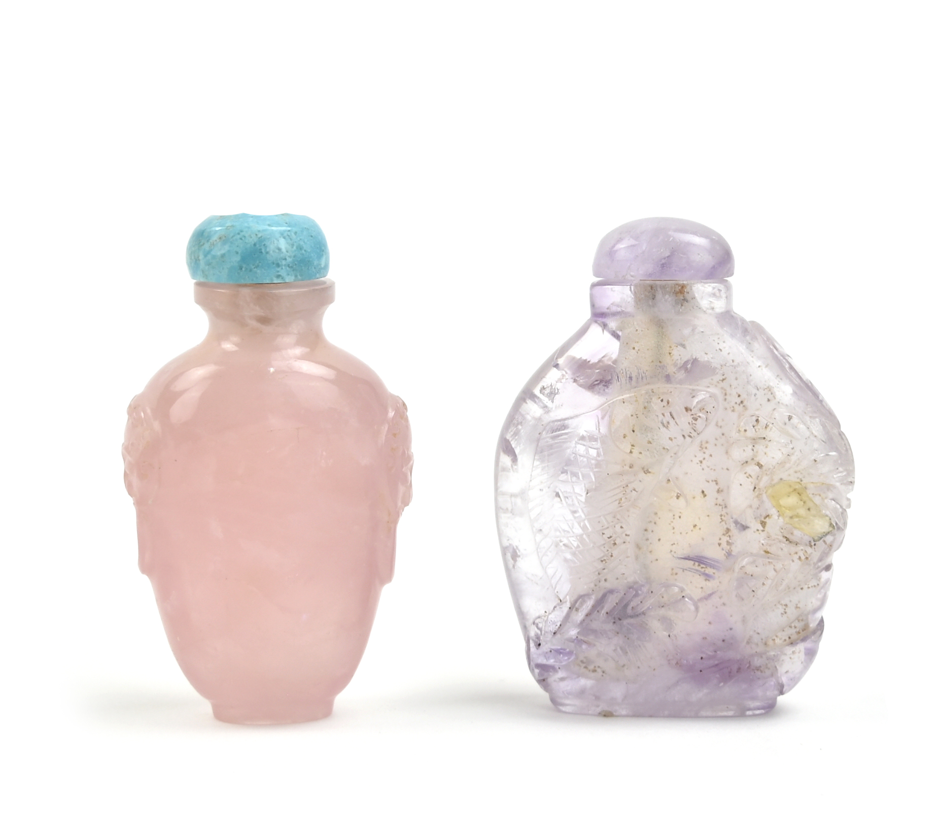 CHINESE PINK ROSE QUARTZ & LAVENDER