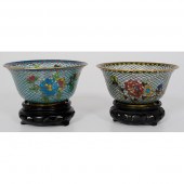 Chinese Plique au Jour Bowls C