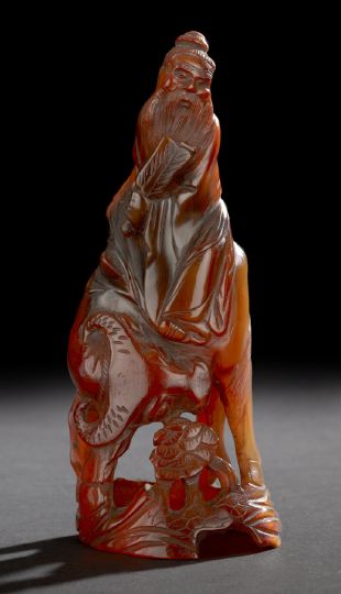 Chinese Polished Horn Carving of an