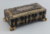 CHINESE POLYCHROME AND GILT-DE