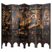 CHINESE POLYCHROME COROMANDEL