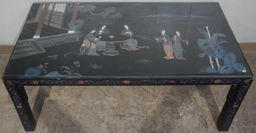 CHINESE POLYCHROME COROMANDEL TOP