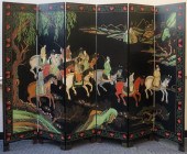 CHINESE POLYCHROME DECORATED A