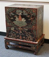CHINESE POLYCHROME DECORATED B