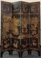 CHINESE POLYCHROME DECORATED B