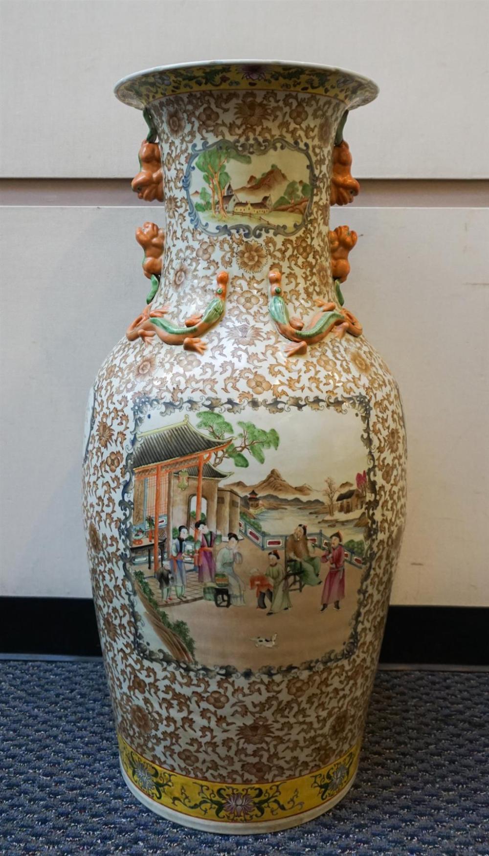 CHINESE POLYCHROME DECORATED TEMPLE
