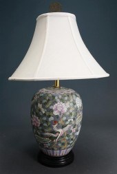 CHINESE POLYCHROME ENAMEL DECO