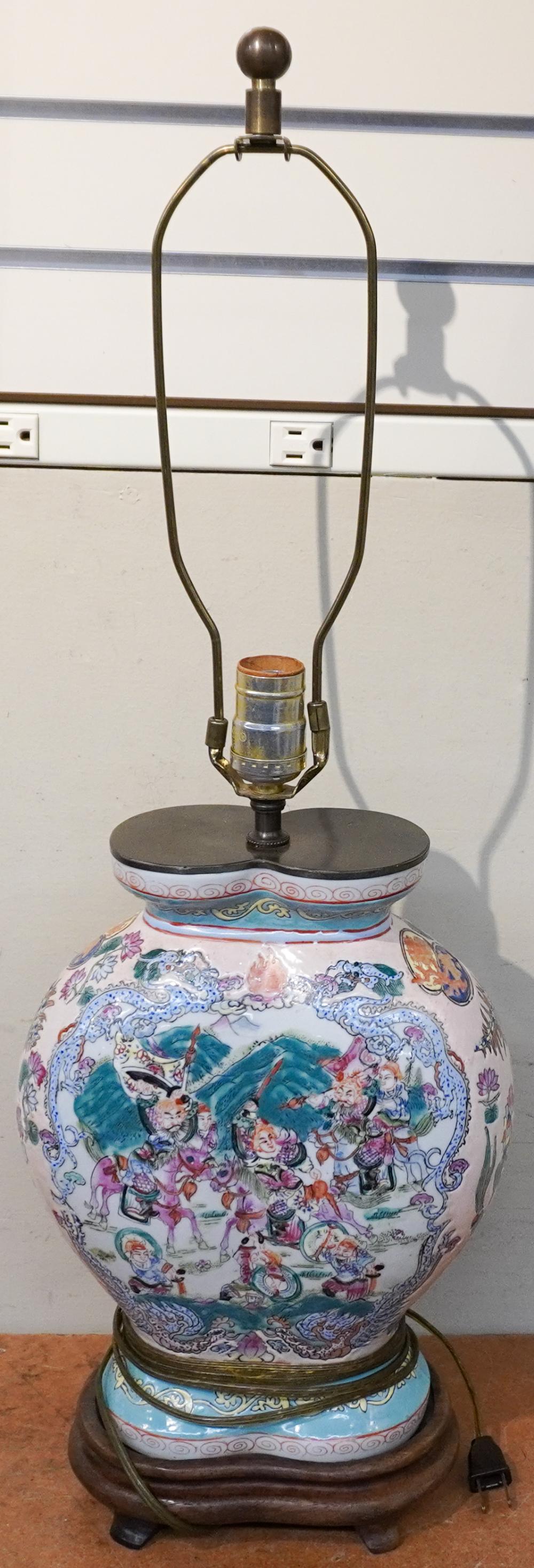 CHINESE POLYCHROME ENAMEL IMMORTALS