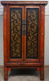 CHINESE POLYCHROME, GILT ROUGE