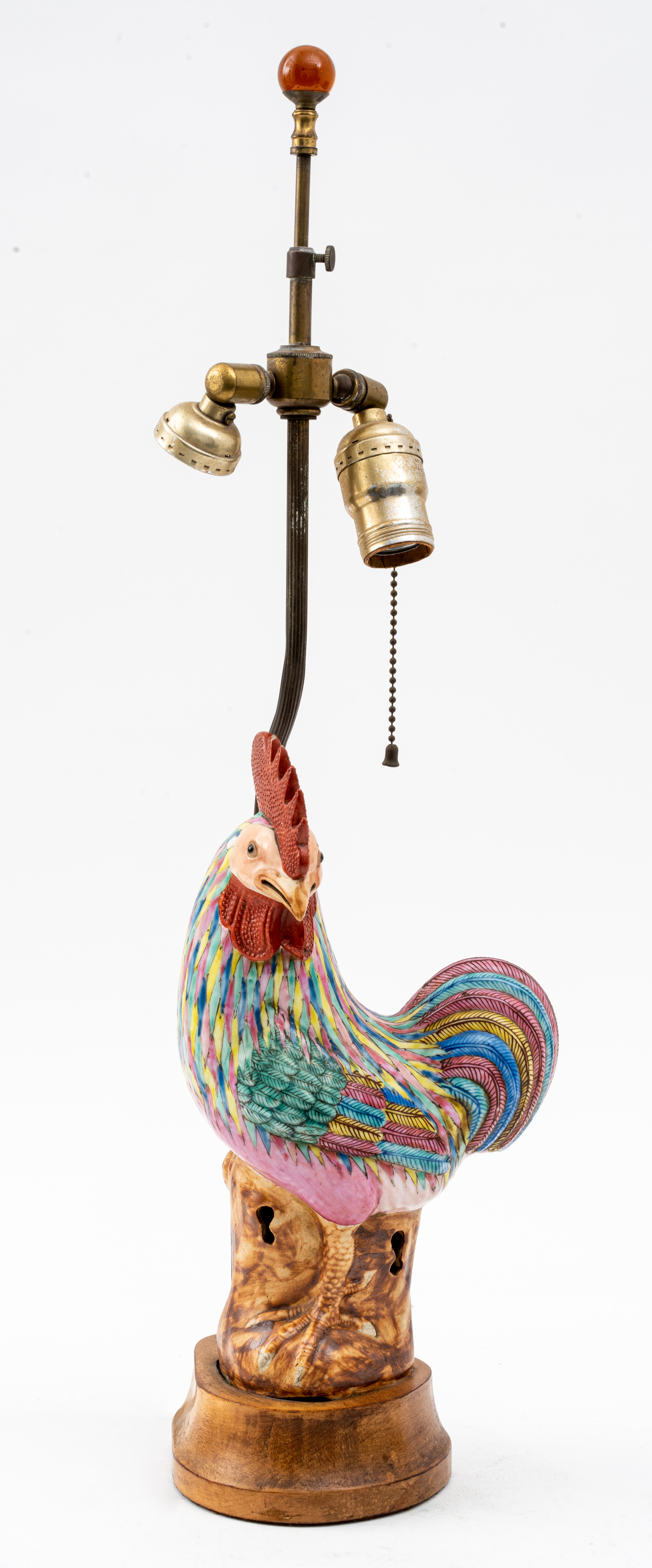 CHINESE POLYCHROME GLAZED PORCELAIN