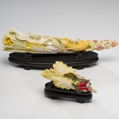 Chinese Polychrome Ivory and B