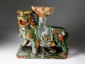 CHINESE POLYCHROMED CERAMIC FO