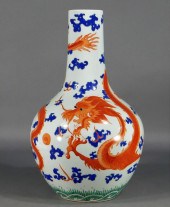 CHINESE PORCELAIN 4 TOED DRAGO