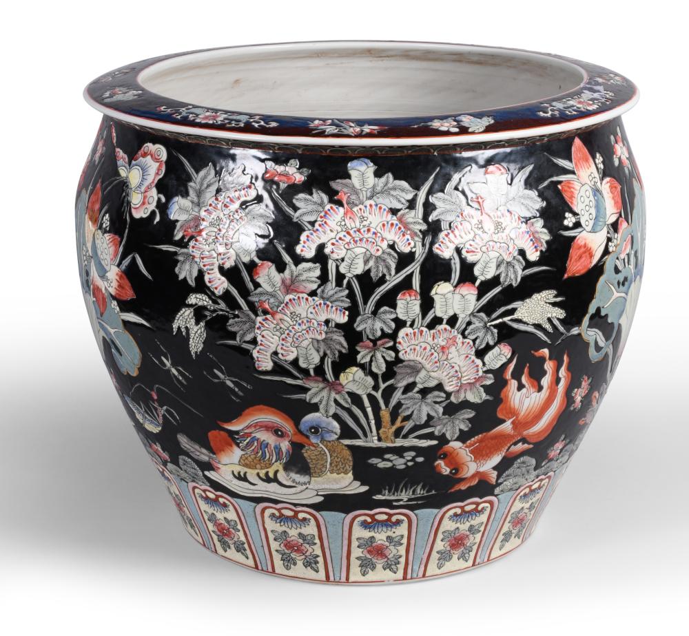 CHINESE PORCELAIN BLACK GROUND