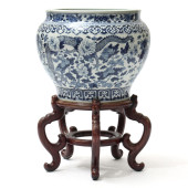 CHINESE PORCELAIN BLUE AND WHI