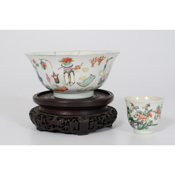 Chinese Porcelain Bowl and Cup
