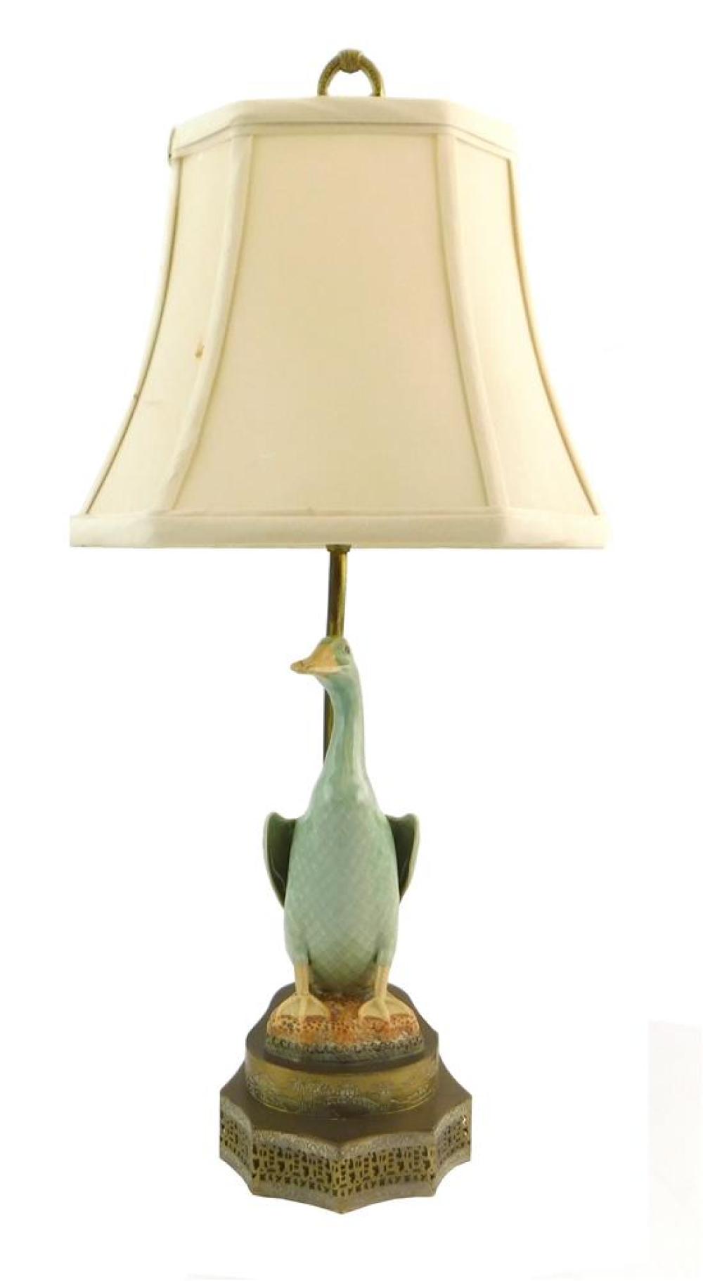 CHINESE PORCELAIN CELADON GOOSE