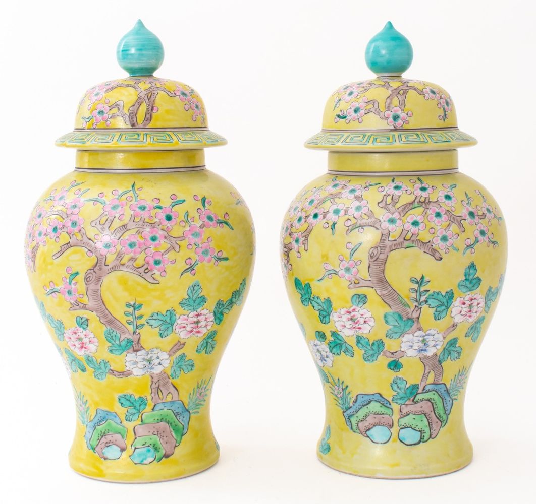 CHINESE PORCELAIN COVERED GINGER