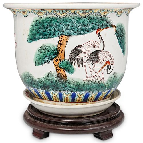 CHINESE PORCELAIN CRANE