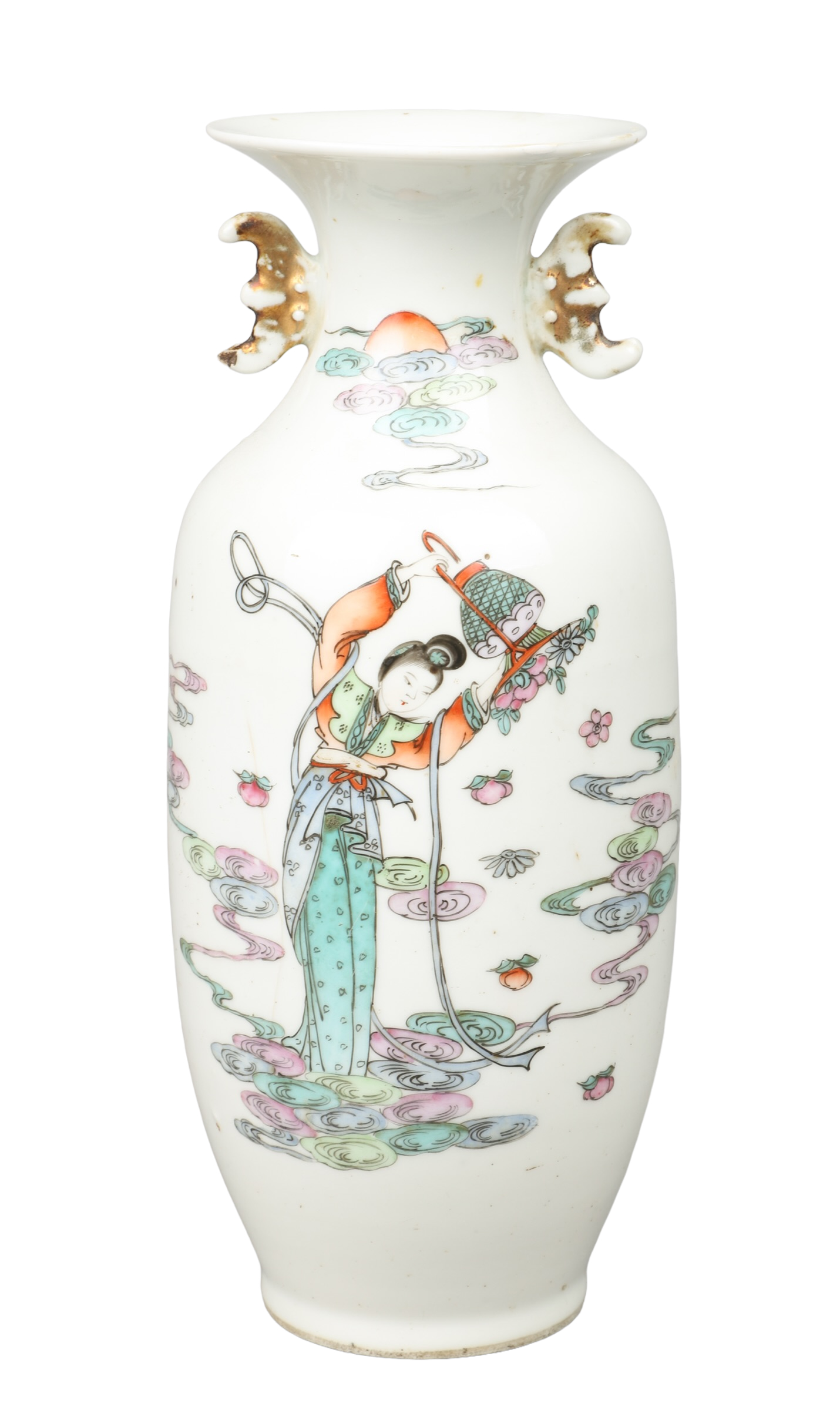 Chinese porcelain double handled