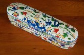CHINESE PORCELAIN DOUCAI BOX,