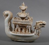 CHINESE PORCELAIN DRAGON BOAT