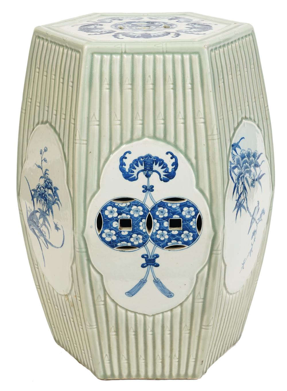 CHINESE PORCELAIN FAUX BAMBOO