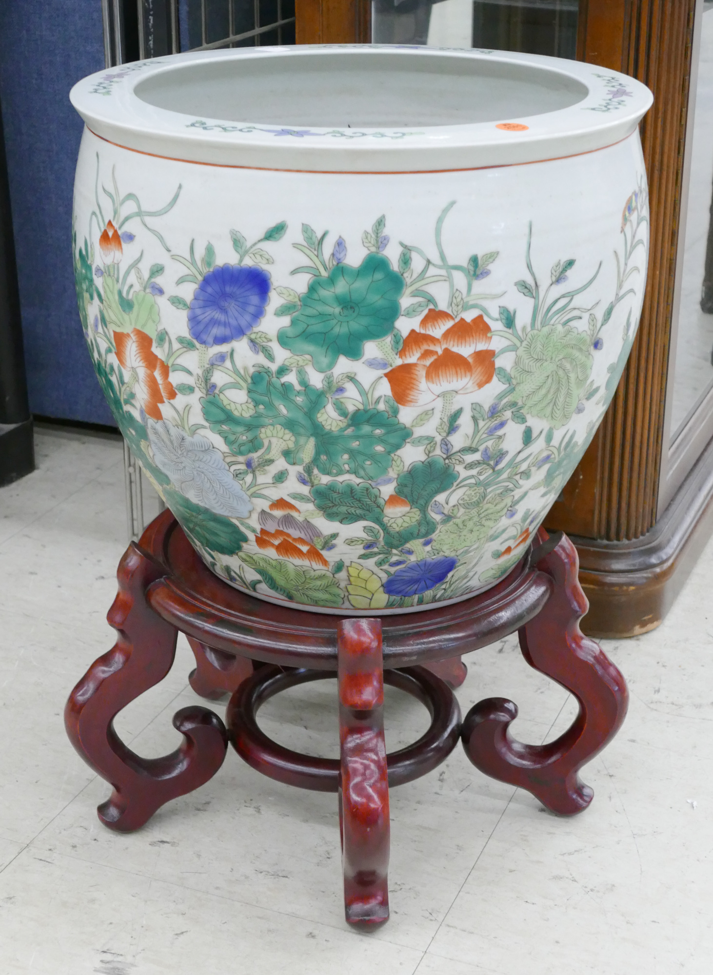 Chinese Porcelain Fish Bowl on