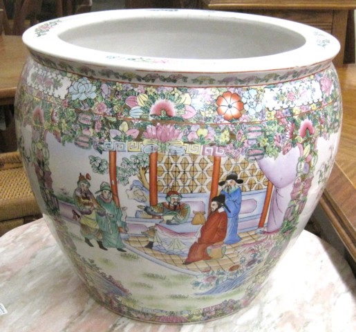 CHINESE PORCELAIN FISH BOWL the