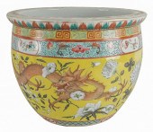 CHINESE PORCELAIN FISHBOWL JAR