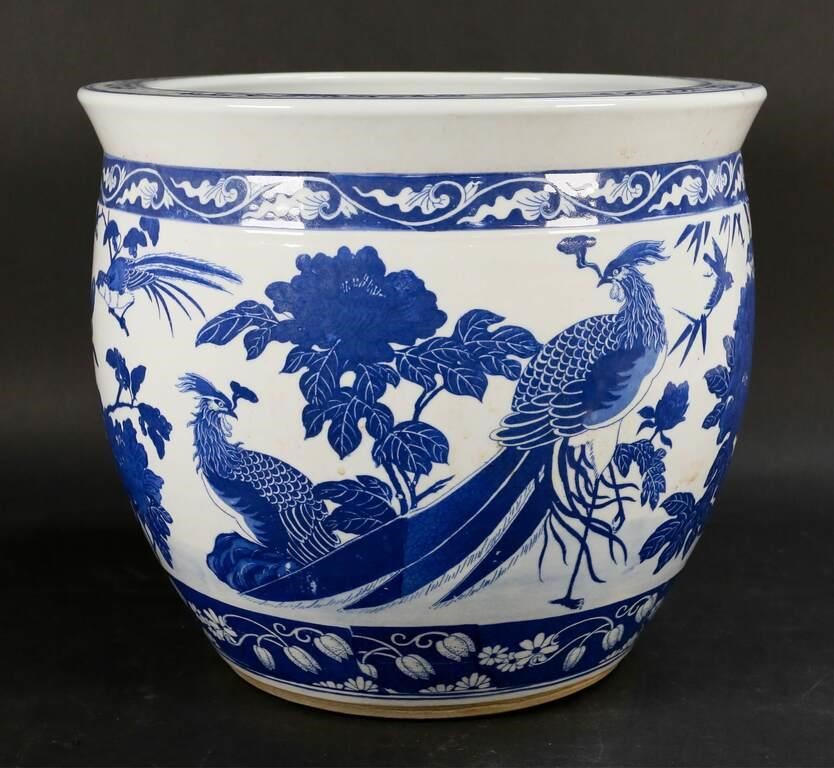 CHINESE PORCELAIN FISHBOWLBlue
