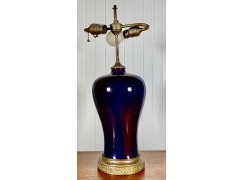 Chinese porcelain flambé vase in