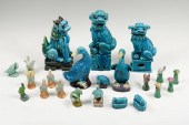CHINESE PORCELAIN FOO DOGS, DU
