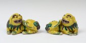 CHINESE PORCELAIN FOO DOGS OPP