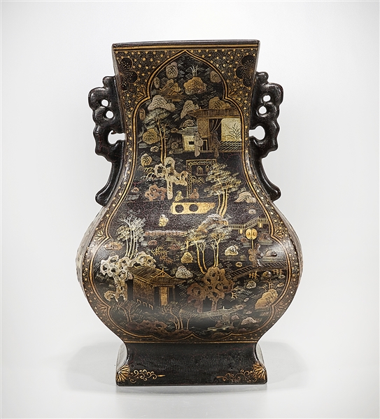 Chinese porcelain four-faceted