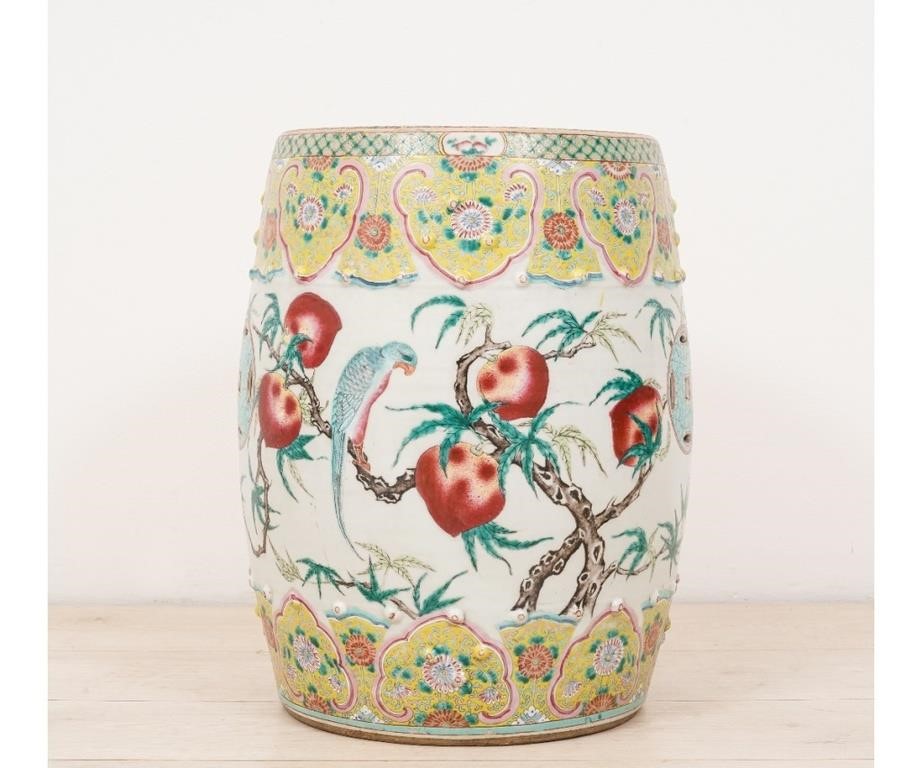 Chinese porcelain garden seat, 19th