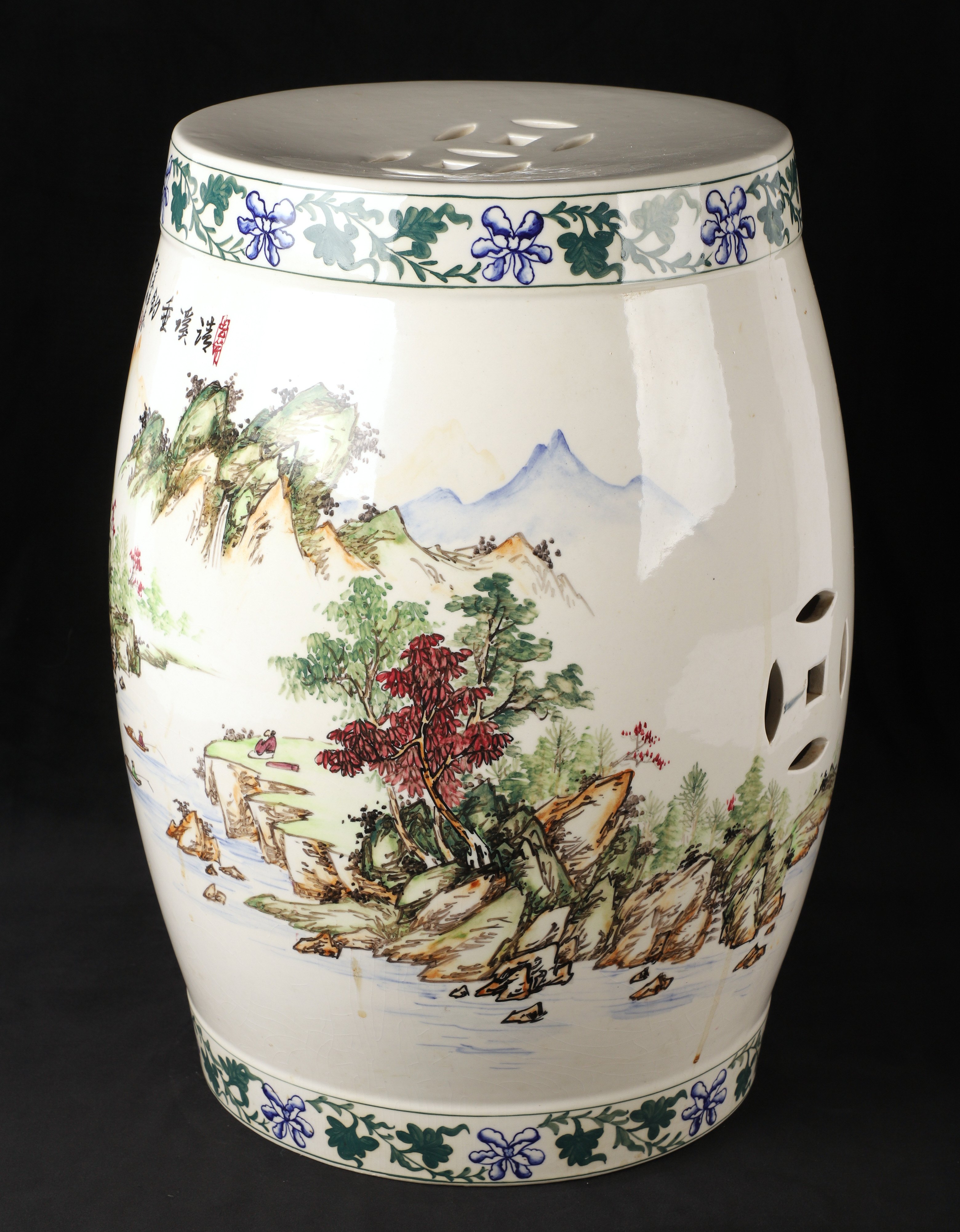 Chinese porcelain garden seat,