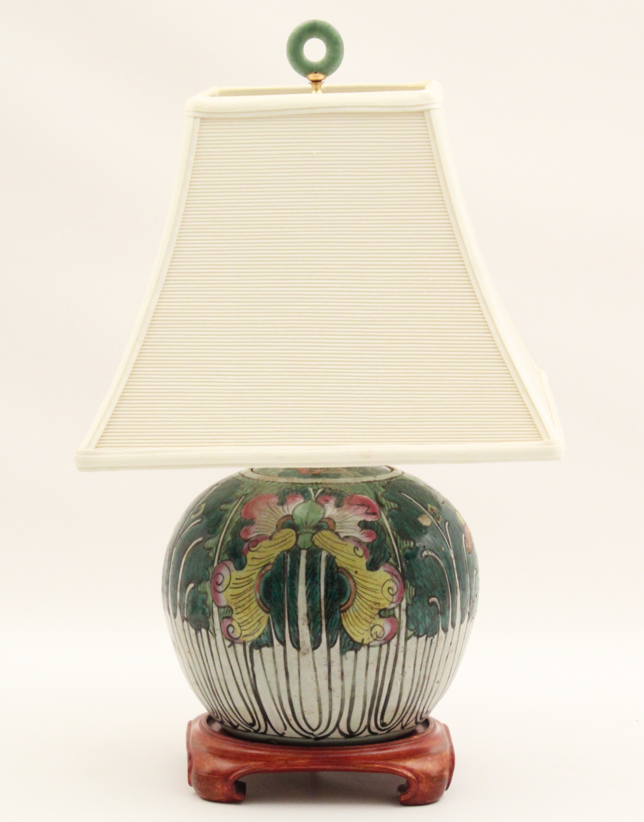 CHINESE PORCELAIN GINGER JAR LAMP