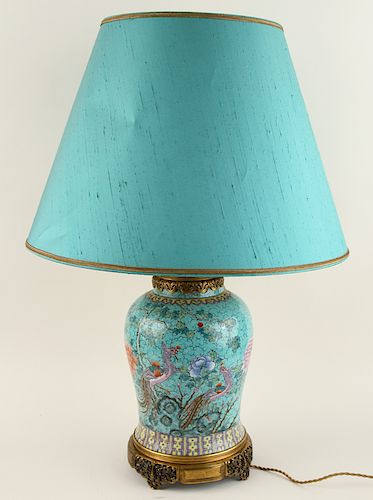 CHINESE PORCELAIN GINGER JAR LAMP