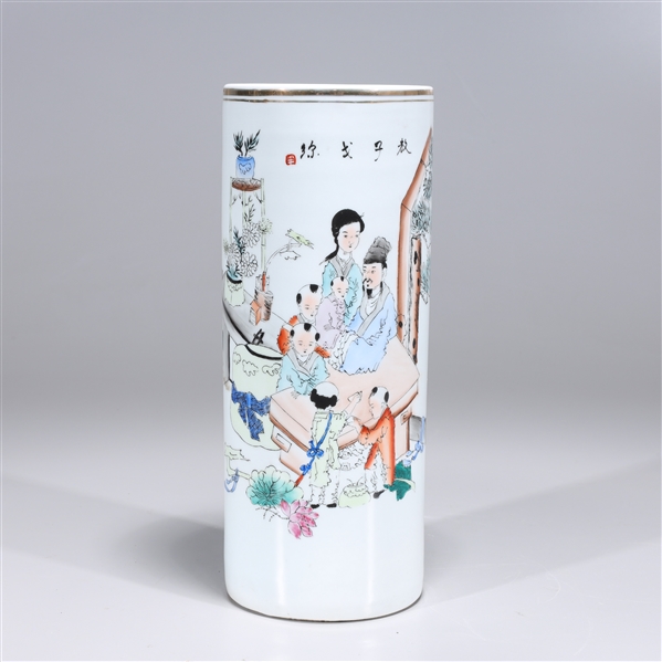 Chinese porcelain hat stand with